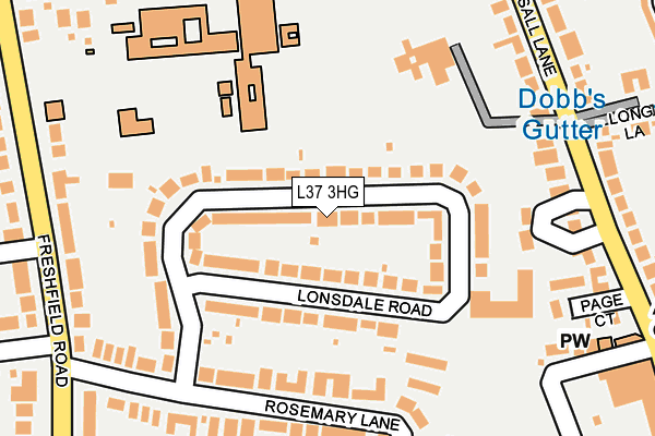 L37 3HG map - OS OpenMap – Local (Ordnance Survey)