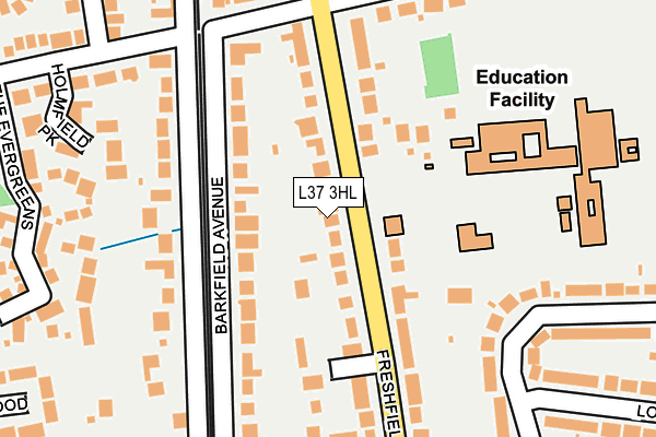 L37 3HL map - OS OpenMap – Local (Ordnance Survey)