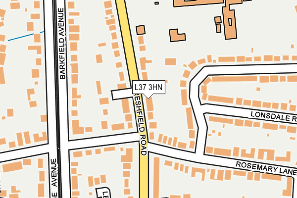 L37 3HN map - OS OpenMap – Local (Ordnance Survey)