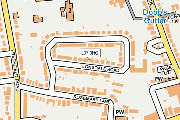 L37 3HQ map - OS OpenMap – Local (Ordnance Survey)
