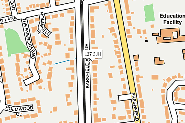 L37 3JH map - OS OpenMap – Local (Ordnance Survey)