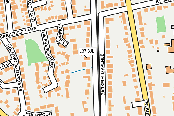 L37 3JL map - OS OpenMap – Local (Ordnance Survey)