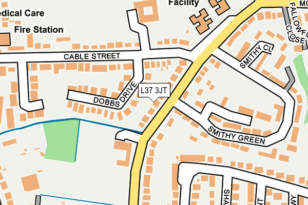 L37 3JT map - OS OpenMap – Local (Ordnance Survey)