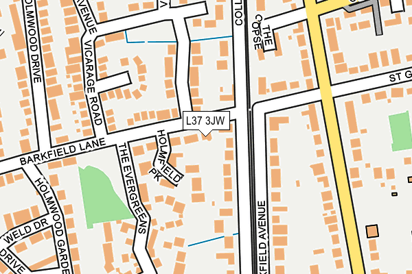 L37 3JW map - OS OpenMap – Local (Ordnance Survey)