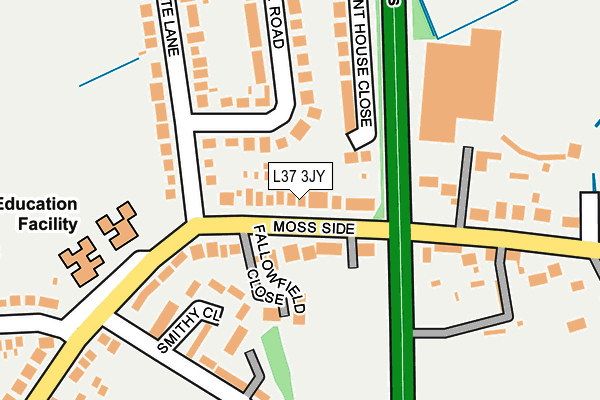 L37 3JY map - OS OpenMap – Local (Ordnance Survey)