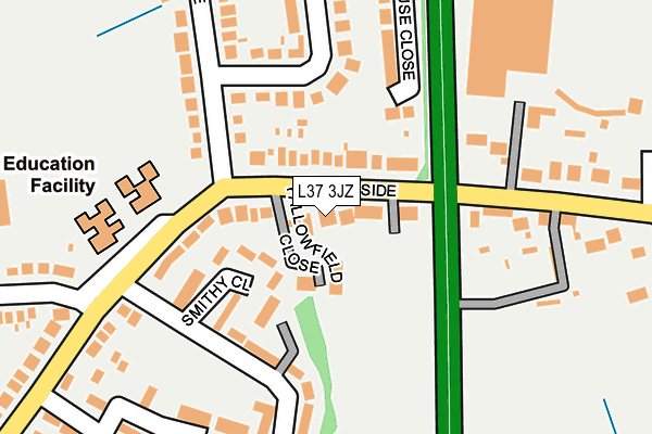 L37 3JZ map - OS OpenMap – Local (Ordnance Survey)