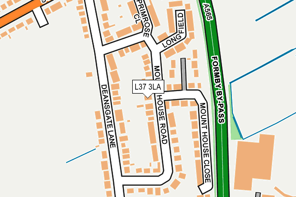 L37 3LA map - OS OpenMap – Local (Ordnance Survey)