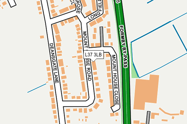 L37 3LB map - OS OpenMap – Local (Ordnance Survey)