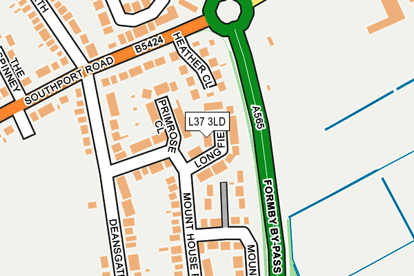 L37 3LD map - OS OpenMap – Local (Ordnance Survey)