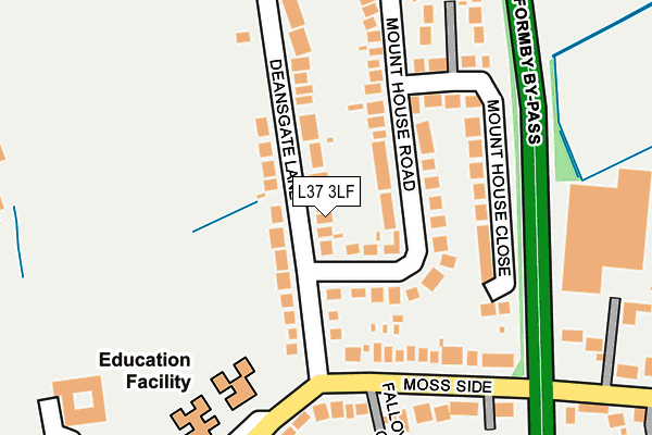L37 3LF map - OS OpenMap – Local (Ordnance Survey)