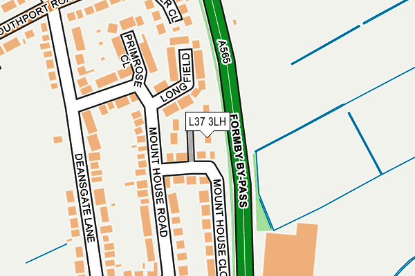 L37 3LH map - OS OpenMap – Local (Ordnance Survey)