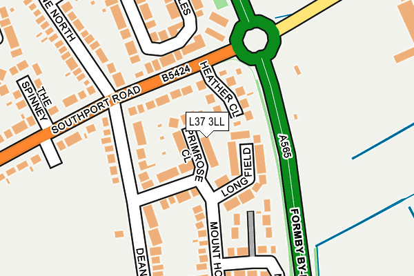 L37 3LL map - OS OpenMap – Local (Ordnance Survey)