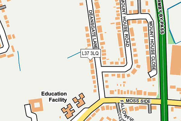 L37 3LQ map - OS OpenMap – Local (Ordnance Survey)
