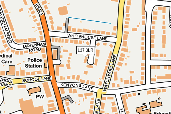 L37 3LR map - OS OpenMap – Local (Ordnance Survey)