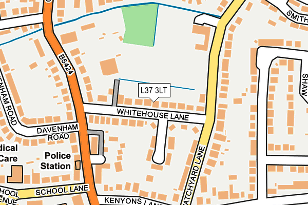 L37 3LT map - OS OpenMap – Local (Ordnance Survey)