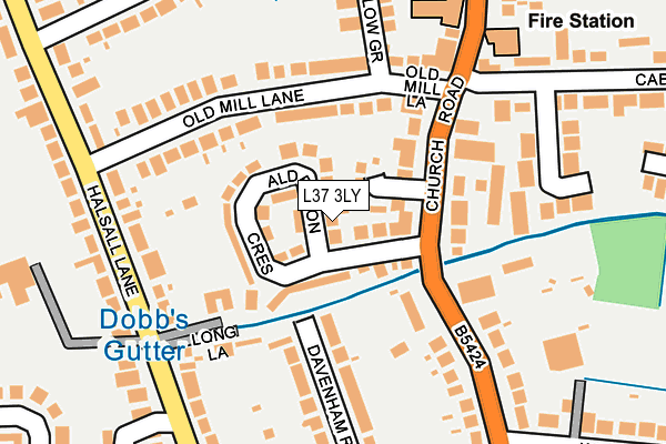 L37 3LY map - OS OpenMap – Local (Ordnance Survey)