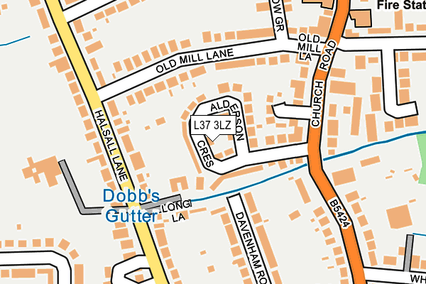 L37 3LZ map - OS OpenMap – Local (Ordnance Survey)