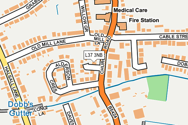 L37 3NB map - OS OpenMap – Local (Ordnance Survey)