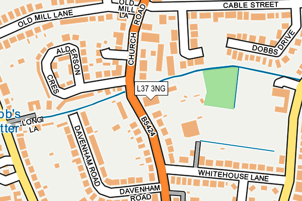 L37 3NG map - OS OpenMap – Local (Ordnance Survey)