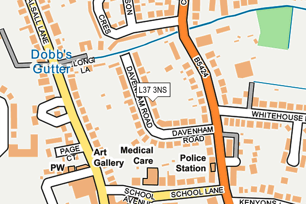 L37 3NS map - OS OpenMap – Local (Ordnance Survey)