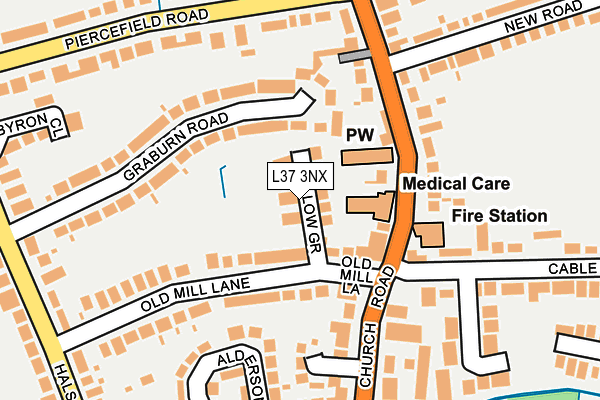 L37 3NX map - OS OpenMap – Local (Ordnance Survey)