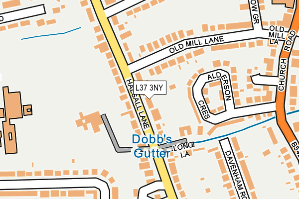 L37 3NY map - OS OpenMap – Local (Ordnance Survey)