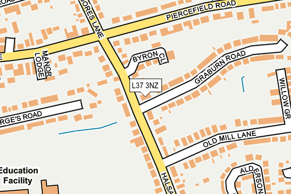 L37 3NZ map - OS OpenMap – Local (Ordnance Survey)