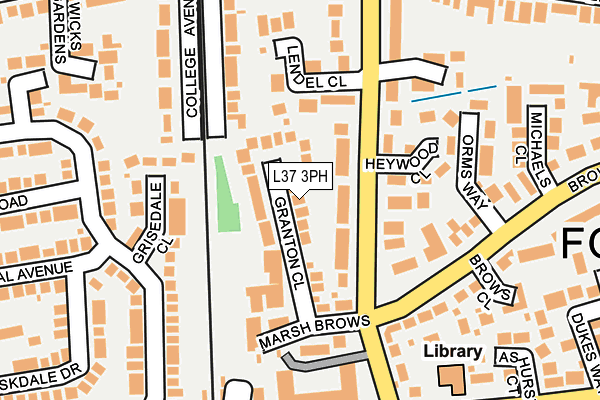 L37 3PH map - OS OpenMap – Local (Ordnance Survey)
