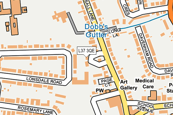 L37 3QE map - OS OpenMap – Local (Ordnance Survey)