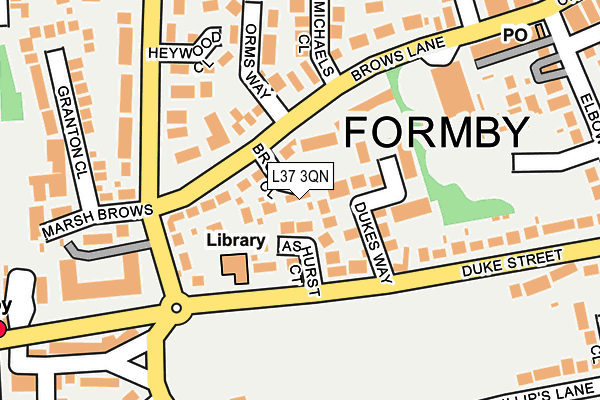 L37 3QN map - OS OpenMap – Local (Ordnance Survey)