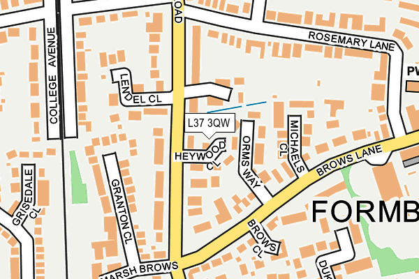 L37 3QW map - OS OpenMap – Local (Ordnance Survey)