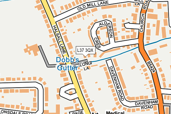 L37 3QX map - OS OpenMap – Local (Ordnance Survey)