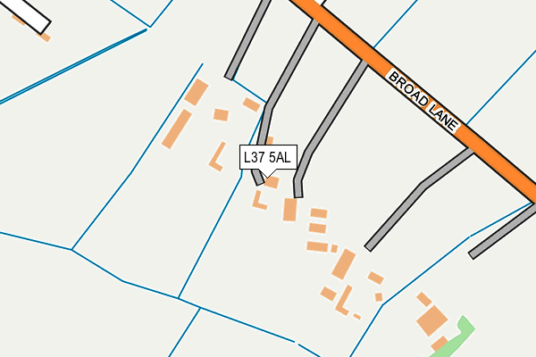 L37 5AL map - OS OpenMap – Local (Ordnance Survey)