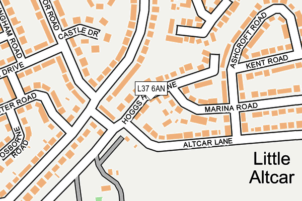 L37 6AN map - OS OpenMap – Local (Ordnance Survey)