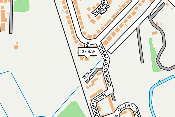 L37 6AP map - OS OpenMap – Local (Ordnance Survey)