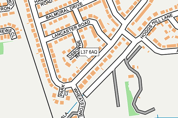 L37 6AQ map - OS OpenMap – Local (Ordnance Survey)