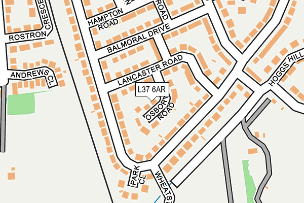 L37 6AR map - OS OpenMap – Local (Ordnance Survey)