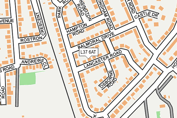 L37 6AT map - OS OpenMap – Local (Ordnance Survey)