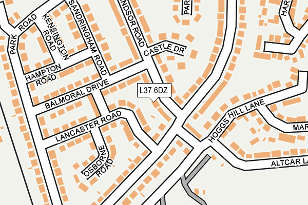 L37 6DZ map - OS OpenMap – Local (Ordnance Survey)