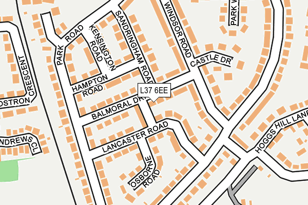 L37 6EE map - OS OpenMap – Local (Ordnance Survey)