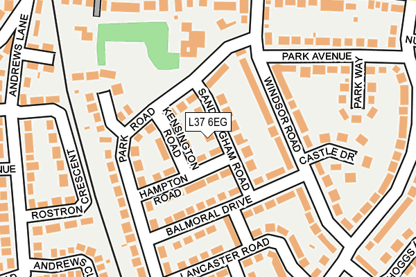 L37 6EG map - OS OpenMap – Local (Ordnance Survey)