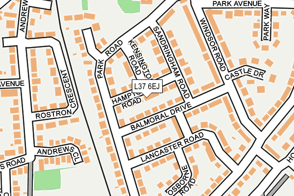L37 6EJ map - OS OpenMap – Local (Ordnance Survey)