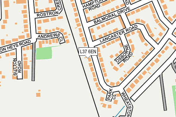 L37 6EN map - OS OpenMap – Local (Ordnance Survey)