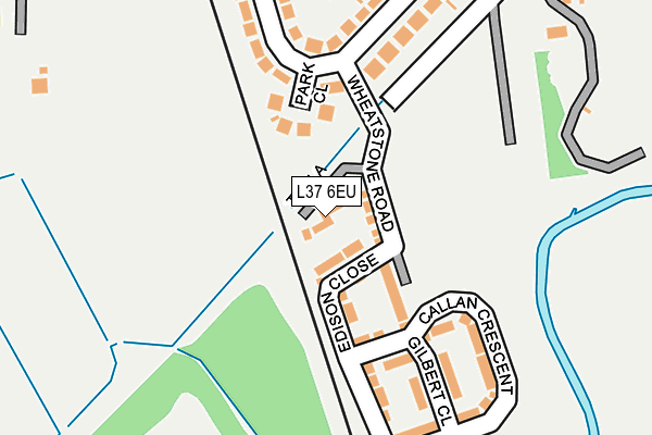 L37 6EU map - OS OpenMap – Local (Ordnance Survey)