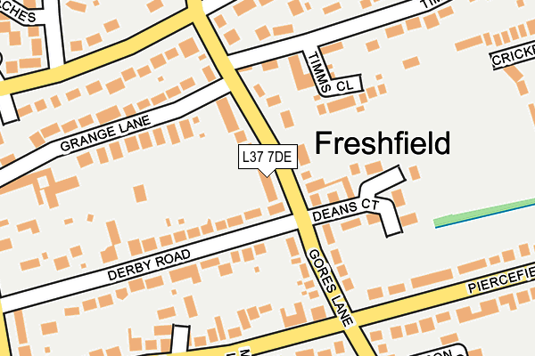 L37 7DE map - OS OpenMap – Local (Ordnance Survey)