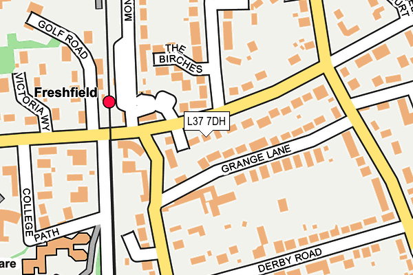 L37 7DH map - OS OpenMap – Local (Ordnance Survey)