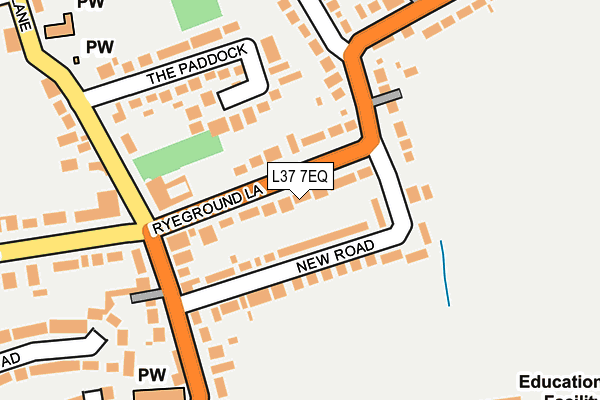 L37 7EQ map - OS OpenMap – Local (Ordnance Survey)