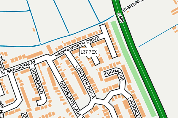 L37 7EX map - OS OpenMap – Local (Ordnance Survey)