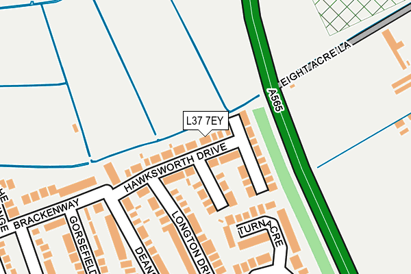L37 7EY map - OS OpenMap – Local (Ordnance Survey)