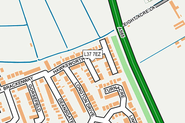 L37 7EZ map - OS OpenMap – Local (Ordnance Survey)